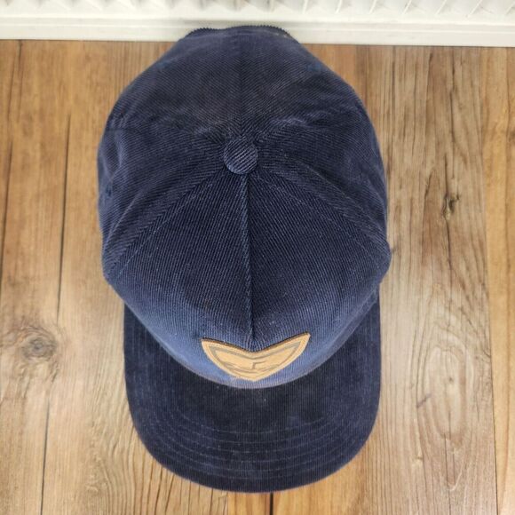 Callaway Top Golf Corduroy Snapback Hat Cap Blue Logo Casual Sports Preppy Style - Picture 7 of 10